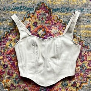 Elegant White Corset Top